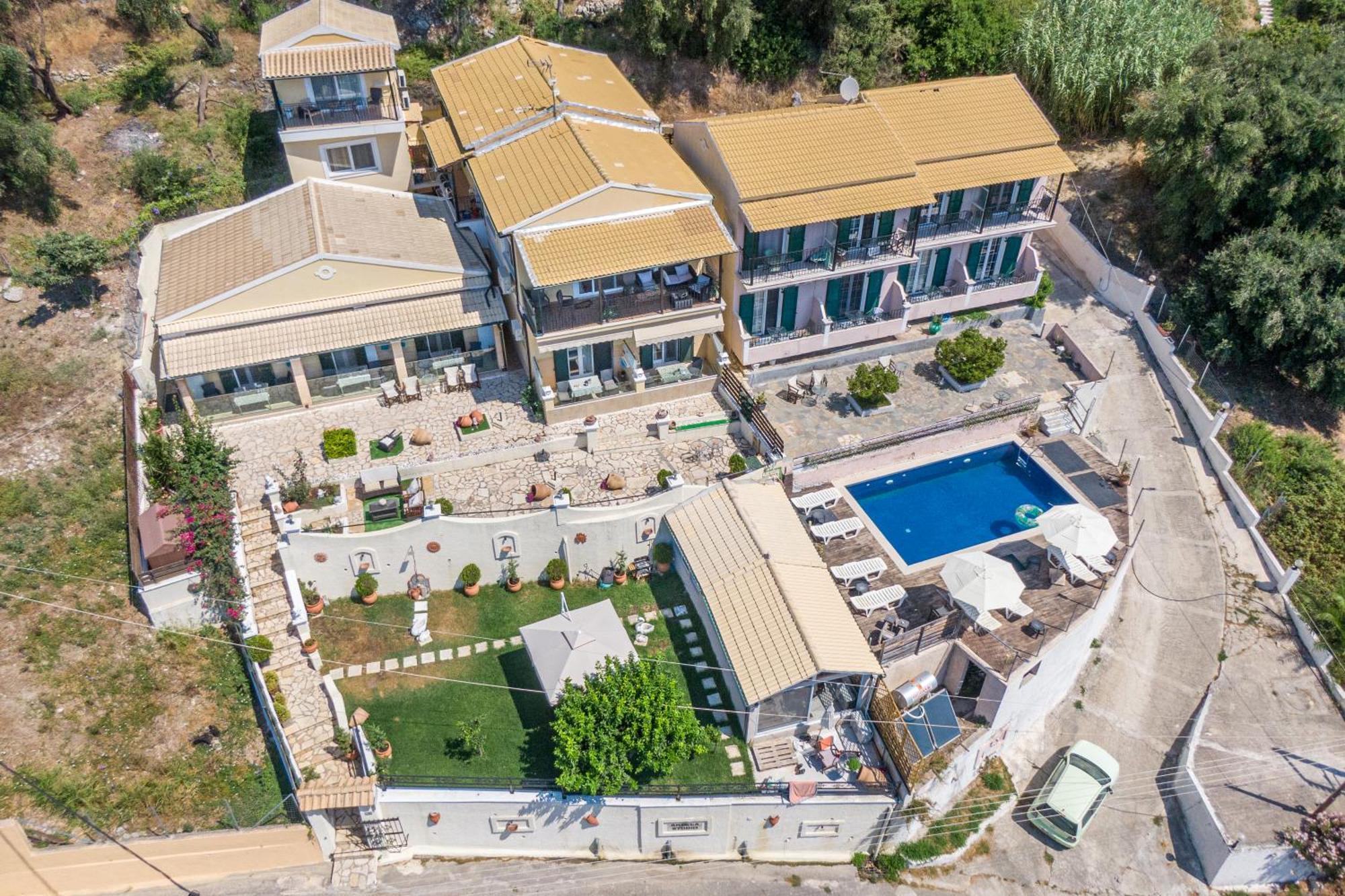 Villa Angela Panorama Paleokastritsa Exterior foto